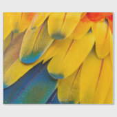 Gelbe und rote Blume Geschenkpapier (Flach)