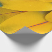Gelbe und rote Blume Geschenkpapier (Ecke)