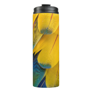 Gelbe und rote Blume Thermosbecher