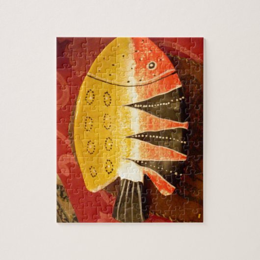 Gelbe und rote Fische mit schwarzen Streifen.jpg Puzzle (Vertikal)