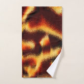 Gelbe und rote Flecken verschwommen mit Defekten Badhandtuch Set (Handtuch)