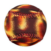 Gelbe und rote Flecken verschwommen mit Defekten Baseball (Rückseite)