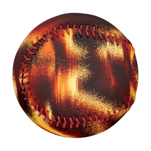 Gelbe und rote Flecken verschwommen mit Defekten Baseball (Vorderseite Links)