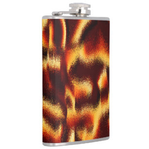 Gelbe und rote Flecken verschwommen mit Defekten Flachmann