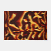 Gelbe und rote Flecken verschwommen mit Defekten Fußmatte (Vorderseite)