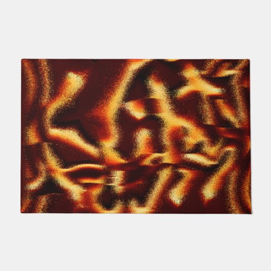 Gelbe und rote Flecken verschwommen mit Defekten Fußmatte (Vorderseite)