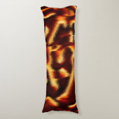 Gelbe und rote Flecken verschwommen mit Defekten Seitenschläferkissen (Vorderseite Vertikal)