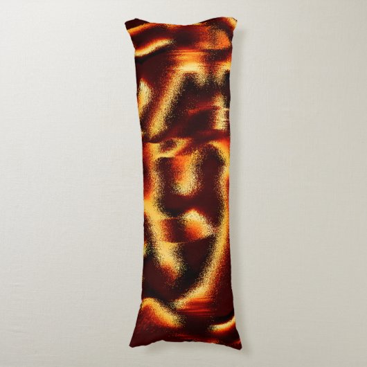 Gelbe und rote Flecken verschwommen mit Defekten Seitenschläferkissen (Vorderseite Vertikal)