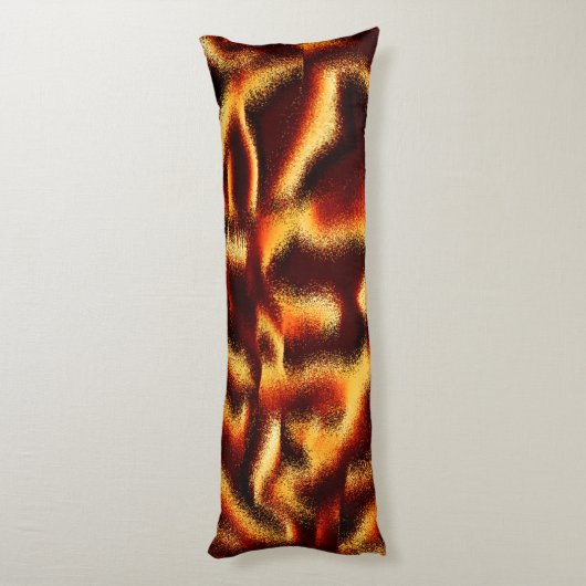 Gelbe und rote Flecken verschwommen mit Defekten Seitenschläferkissen (Rückseite (Vertikal))