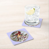 Gelbe und rote Kardinäle Rechteckiger Pappuntersetzer (Vor Ort)