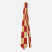 Gelbe und rote Plätze Krawatte (Vorderseite)