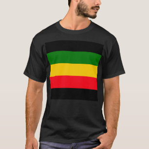 Gelbe und rote Rasta T-Shirt