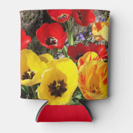 Gelbe und rote Tulissen Dosenkühler