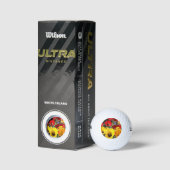 Gelbe und rote Tulissen Golfball (Verpackungen)
