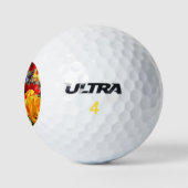 Gelbe und rote Tulissen Golfball (Logo)