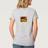 Gelbe und rote Tulissen T-Shirt (Rückseite)