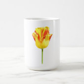 Gelbe und rote Tulpe Kaffeetasse (Mittel)