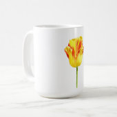 Gelbe und rote Tulpe Kaffeetasse (Vorderseite Links)