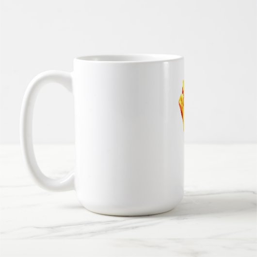 Gelbe und rote Tulpe Kaffeetasse (Links)