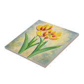 Gelbe und rote Tulpen Fliese (Seite)