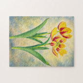 Gelbe und rote Tulpen Puzzle (Horizontal)
