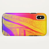 Gelbe und rote Wave-Linie Case-Mate iPhone Hülle (Rückseite (Horizontal))