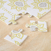 Gelbe und schwarze Bienenstock Puzzle (Seite)