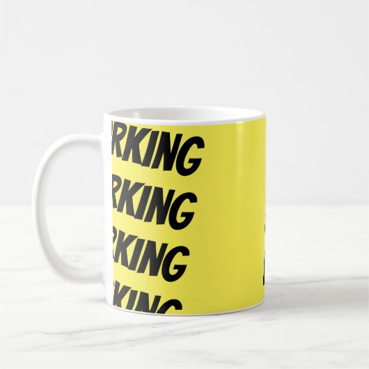 Gelbe und schwarze Bürogeschenke Kaffeetasse (Links)