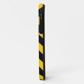 Gelbe und schwarze Chevronen Case-Mate iPhone Hülle (Hinten/Links)