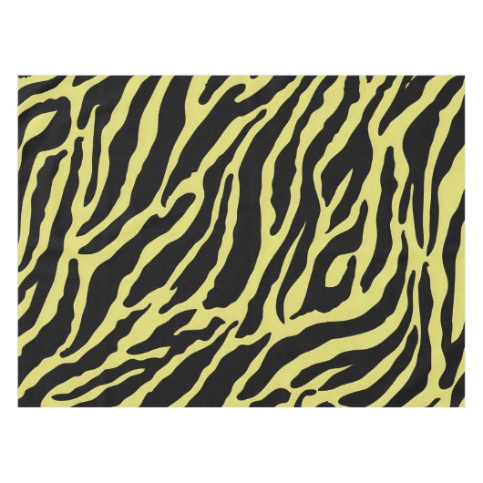 Gelbe und schwarze Farbstreifen Tischdecke (Vorderseite (Horizontal))