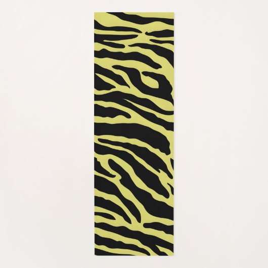 Gelbe und schwarze Farbstreifen Yogamatte (Vorderseite)
