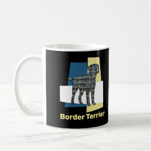 Gelbe und schwarze Gitterlinien für Grenzbewohner Kaffeetasse