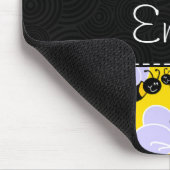 Gelbe und schwarze Hummel Mousepad (Ecke)