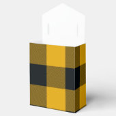 Gelbe und schwarze karierte Plätze Buffalo Kariert Geschenkschachtel (Geöffnet)