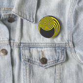 Gelbe und schwarze Kugel und Loch-Illusion Button (Beispiel)
