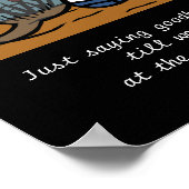 Gelbe und schwarze Labrador-Engel und Mama Brünett Poster (Ecke)