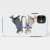 Gelbe und schwarze Labrador-Retrievers Case-Mate iPhone Hülle (Rückseite (Horizontal))