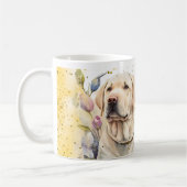 Gelbe und schwarze Labrador-Retrievers Kaffeetasse (Links)