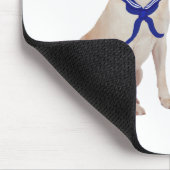 Gelbe und schwarze Labrador-Retrievers Mousepad (Ecke)