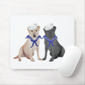 Gelbe und schwarze Labrador-Retrievers Mousepad (Mit Mouse)