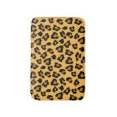 Gelbe und schwarze Leopard-Druck-Badematte Badematte (Vorderseite Vertikal)