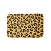 Gelbe und schwarze Leopard-Druck-Badematte Badematte (Vorderseite)