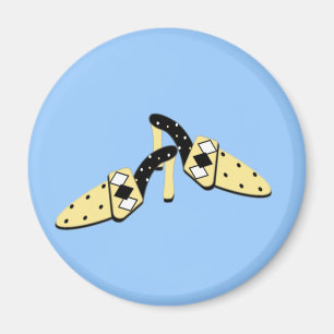 Gelbe und schwarze Maultiere Magnet