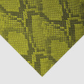 Gelbe und schwarze Python-Schlange HautReptilien-S Seidenpapier (Detail)