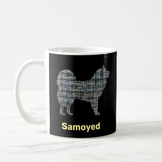 Gelbe und schwarze Silhouette Kaffeetasse (Links)