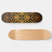 Gelbe und schwarze Stammes Skateboard (Horizontal)