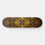 Gelbe und schwarze Stammes Skateboard (Horizontal)