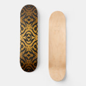 Gelbe und schwarze Stammes Skateboard (Vorderseite)