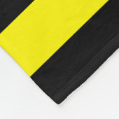 Gelbe und schwarze Streifen Fleecedecke (Ecke)