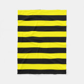 Gelbe und schwarze Streifen Fleecedecke (Vorderseite)